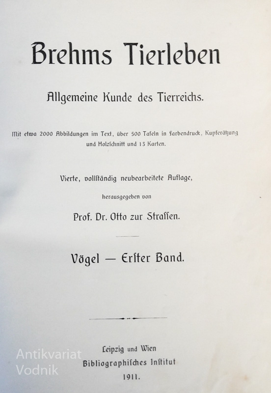 Brehms Tierleben. Allgemeine Kunde des Tierreichs v 13 knjigah - slika 9