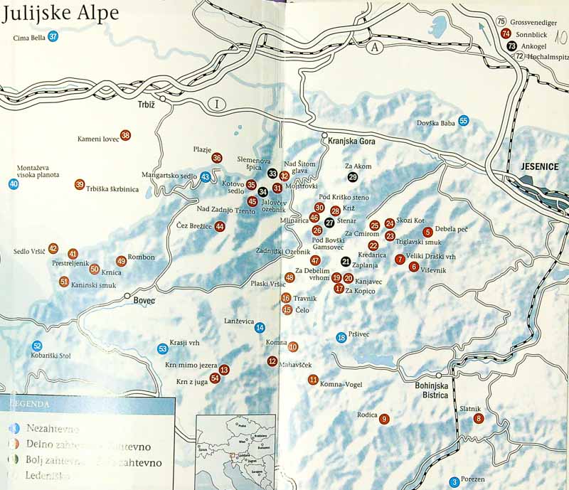 SLOVENIJA Z OKOLICO; TURNOSMUČARSKI VODNIK, Igor Jenčič – Antikvariat ...