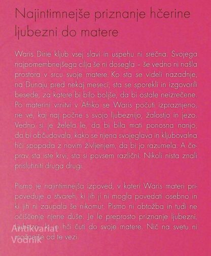 PISMO MOJI MATERI, Waris Dirie - slika 2