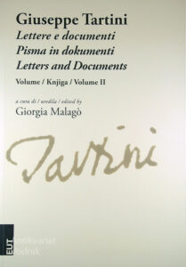GIUSEPPE TARTINI; PISMA IN DOKUMENTI