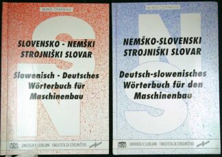 SLOVENSKO-NEMŠKI STROJNIŠKI SLOVAR, I. in II. del, Boris Černigoj