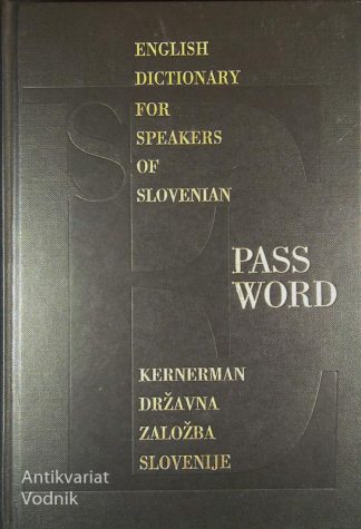 PASSWORD; ENGLISH DICTIONARY FOR SPEAKERS OF SLOVENIAN, Branko Madžarevič