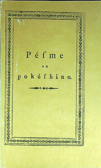PÉFME SA POKÚFHINO, Valentin Vodnik (Pesmi za pokušino, faksimile)
