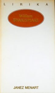 WILLIAM SHAKESPEARE (prevod Janez Menart)